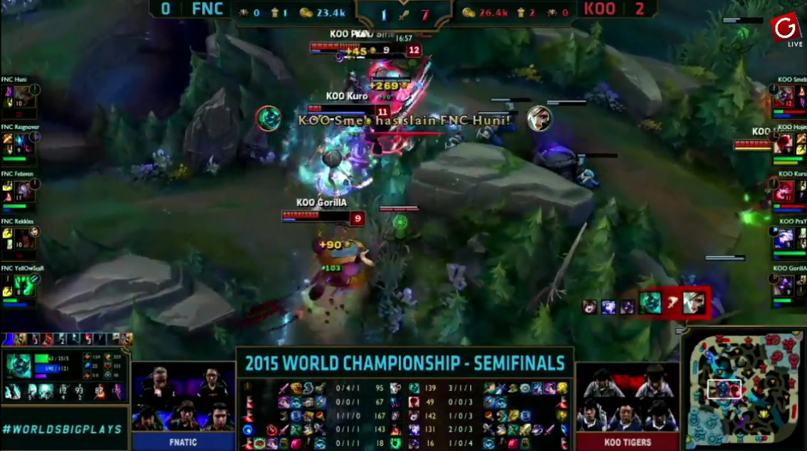 RNG轻取HKA，Hanssama打出惊人五杀八强赛2:1（釜山）